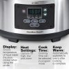 Hamilton Beach Portable 6-Quart Set & Forget Digital Programmable Slow Cooker with Lid Lock, Temperature Probe, Stainless Steel