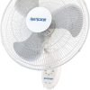 Hurricane Wall Mount Fan - 18 Inch, Supreme Series, Wall Fan with 90 Degree Oscillation, 3 Speed Settings, Adjustable Tilt - ETL Listed, White