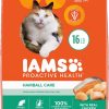 Iams Proactive Health Adult Dry Cat Food, Hairball Care Formula 16LB