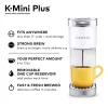 Keurig K-Mini Plus Coffee Maker, Single Serve K-Cup Pod Coffee Brewer, 6 to 12 oz. Brew Size, Stores up to 9 K-Cup Pods, Matte White