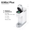 Keurig K-Mini Plus Coffee Maker, Single Serve K-Cup Pod Coffee Brewer, 6 to 12 oz. Brew Size, Stores up to 9 K-Cup Pods, Matte White