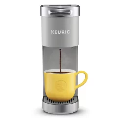 Keurig K-Mini Plus Coffee Maker, Single Serve K-Cup Pod Coffee Brewer, 6 to 12 oz. Brew Size, Stores up to 9 K-Cup Pods, Studio Gray