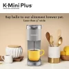 Keurig K-Mini Plus Coffee Maker, Single Serve K-Cup Pod Coffee Brewer, 6 to 12 oz. Brew Size, Stores up to 9 K-Cup Pods, Studio Gray