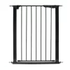 Kidco G1201 Extra Tall and Wide Auto Close Pressure Gate - Metal Hold Open Baby Gate (Black)