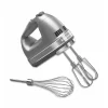 KitchenAid KHM7210CU 7-Speed Digital Hand Mixer with Turbo Beater II Accessories and Pro Whisk - Contour Silver