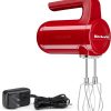 KitchenAid KHMB732ER Cordless 7 Speed Hand Mixer - Empire Red