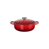 Le Creuset LS2598-2467SS Enameled Cast Iron Signature Sauteuse Oven, 3.5 qt, Cerise