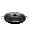 Le Creuset TNSP8100-30 Toughened Nonstick PRO Shallow Casserole Braiser with Glass Lid, 4 qt.