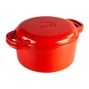 Lodge EB7DD42 7 Quart Enameled Cast Iron Double Dutch Oven