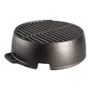 Lodge L12RG Cast Iron Round Kickoff Grill, 12 inch, Black