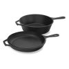 Lodge LCC3 Cast Iron Combo Cooker, Pre-Seasoned, 3.2-Quart