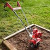 MANTIS 7924 Mini-Tiller/Cultivator 21-cc 9-in Front-Tine Forward-Rotating Tiller CARB