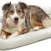 MidWest Quiet Time Fleece Dog Crate Mat, White Fleece, 42 x 26 inch