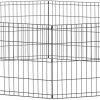 MidWest Wire Dog Exercise Pen with Step-Thru Door, Black E-Coat, 48-in