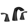 Moen 84504BL Lindor Matte Black 2-handle Widespread High-arc Bathroom Sink Faucet with Drain