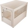 New Age Pet ecoFLEX Pet Crate End Table, Medium, Antique White