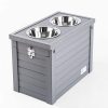 New Age Pet ecoFLEX Piedmont Dog Diner, Gray