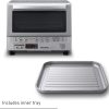 Panasonic Toaster Oven FlashXpress with Double Infrared Heating and Removable 9-Inch Inner Baking Tray, 1300W, 12 x 13 x 10.25, Silver