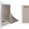 PetSafe ZPA00-16202 Medium Wall Entry Pet Door with Telescoping Frame