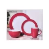 Pfaltzgraff 5131071 Harmony 16 Piece Dinnerware Set (Service For 4), Red