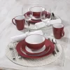Pfaltzgraff 5131071 Harmony 16 Piece Dinnerware Set (Service For 4), Red