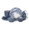 Pfaltzgraff 5216941 Gabriela Blue 16-Piece Dinnerware Set, Service for 4