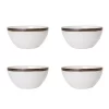 Pfaltzgraff 5217020 Promenade Column 16-Piece Casual Brown and Cream Stoneware Dinnerware Set (Set for 4)