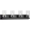 Progress Lighting Goodwin 29.25-in 4-Light Matte Black Modern Contemporary Vanity Light (P300389-31M)