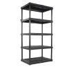 Project Source 339949 Plastic 5-Tier Utility Shelving Unit (36-in W x 24-in D x 72-in H)