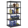 Project Source 339949 Plastic 5-Tier Utility Shelving Unit (36-in W x 24-in D x 72-in H)