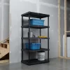 Project Source 339949 Plastic 5-Tier Utility Shelving Unit (36-in W x 24-in D x 72-in H)