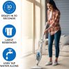 PurSteam Steam Mop Cleaner 10-in-1 with Convenient Detachable Handheld Unit, Laminate Hardwood Tiles Carpet Kitchen - Garment - Clothes - Pet Friendly Steamer Whole House Multipurpose Use