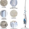 PurSteam Steam Mop Cleaner 10-in-1 with Convenient Detachable Handheld Unit, Laminate Hardwood Tiles Carpet Kitchen - Garment - Clothes - Pet Friendly Steamer Whole House Multipurpose Use