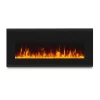 Real Flame 1340E-BK 40-in W Black Fan-forced Electric Fireplace