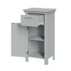 RiverRidge 06-076 Somerset 15.75-in W x 30.25-in H x 11.81-in D Gray Mdf Freestanding Linen Cabinet