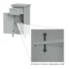 RiverRidge 06-076 Somerset 15.75-in W x 30.25-in H x 11.81-in D Gray Mdf Freestanding Linen Cabinet