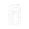RiverRidge 06-142 Ashland 11-in W x 32-in H x 13.5-in D White Mdf Freestanding Linen Cabinet