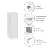 RiverRidge 06-143 Ashland 11-in W x 32-in H x 13.5-in D White Mdf Freestanding Linen Cabinet