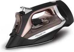Rowenta DW2459 Access Steam Iron with Retractable Cord and Stainless Steel Soleplate, Black