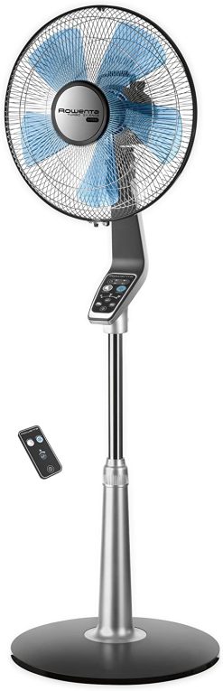 Rowenta VU5670 Turbo Silence Oscillating Fan, Standing Fan, 5 Speed Fan with Remote Control