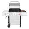 Royal Gourmet GA5401T 5-Burner Propane Gas Grill in Stainless Steel with Sear Burner and Side Burner