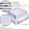 SAILFLO 10 Inch Exhaust Shutter Fan 2-Way Linkage Blower 470 CFM Strong Reversible Airflow Wall Mounted Ventilation Fan for Vents Attic Kitchen Bathroom Basement 10