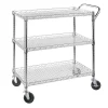 Seville Classics SHE18304BZ 3-Tier NSF All-Purpose Utility Cart