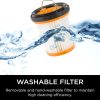 Shark WV201 WANDVAC Handheld Vacuum, Lightweight at 1.4 Pounds with Powerful Suction, Charging Dock, Single Touch Empty and Detachable Dust Cup