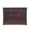 Storkcraft 03663-319 3-Drawer Crescent Espresso Combo Dresser