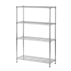 Style Selections LC4HC-R Steel 4-Tier Utility Shelving Unit (35.7-in W x 14-in D x 53-in H)