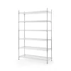 Style Selections LC6CC-R Steel Heavy Duty 6-Tier Utility Shelving Unit (47.7-in W x 18-in D x 72-in H)