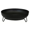 Sunnydaze Decor RCM-542 23.5-in W Black Steel Wood-Burning Fire Pit