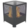 Sunnydaze Decor RCM-880 16.75-in W Black Steel Wood-Burning Fire Pit