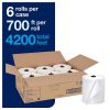 Tork Matic Paper Hand Towel Roll White H1, Universal, 100% Recycled Fiber, 6 Rolls x 700 ft, 290089